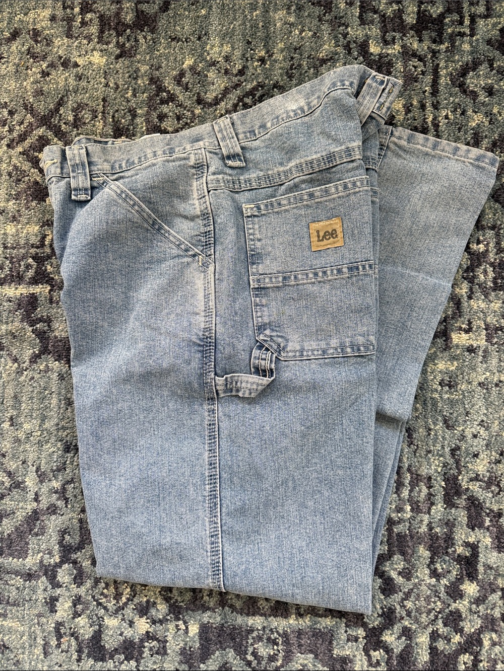Lee Men’s Light Blue Relaxed Carpenter Jeans